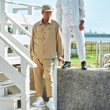 画像をギャラリービューアに読み込む, XRJ-BLOCK (Reflaxストレッチ・シャツジャケット)HEMP