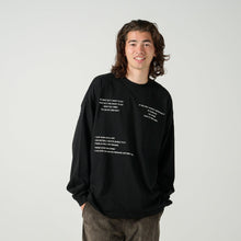 画像をギャラリービューアに読み込む, XLT-SLG(ビッグシルエットL/S TEE)BLACK