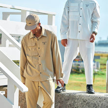 画像をギャラリービューアに読み込む, XRJ-BLOCK (Reflaxストレッチ・シャツジャケット)HEMP