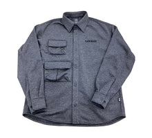 画像をギャラリービューアに読み込む, XWS-BLOCK(ウールライク・シャツジャケット) CHARCOAL
