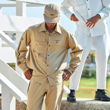 画像をギャラリービューアに読み込む, XRJ-BLOCK (Reflaxストレッチ・シャツジャケット)HEMP