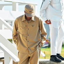 画像をギャラリービューアに読み込む, XRJ-BLOCK (Reflaxストレッチ・シャツジャケット)HEMP