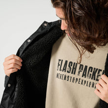 画像をギャラリービューアに読み込む, XBJ-RETA(裏ボア仕様 ナイロン・コーチジャケット)BLACK