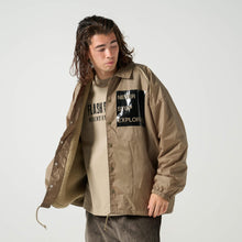 画像をギャラリービューアに読み込む, XBJ-RETA(裏ボア仕様 ナイロン・コーチジャケット)KHAKI