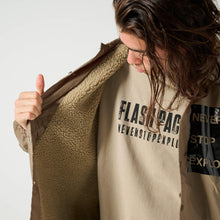 画像をギャラリービューアに読み込む, XBJ-RETA(裏ボア仕様 ナイロン・コーチジャケット)KHAKI