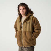 画像をギャラリービューアに読み込む, XBF-SHEEP(シープボア フリース フルジップ パーカジャケット)BROWN