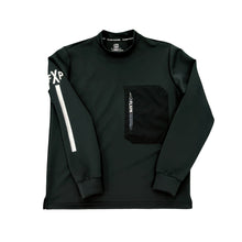 画像をギャラリービューアに読み込む, XLMK-PKT(ウルトラストレッチ モックネック ロングスリーブシャツ)BLACK