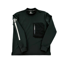 画像をギャラリービューアに読み込む, XLMK-PKT(ウルトラストレッチ モックネック ロングスリーブシャツ)BLACK