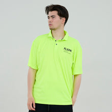 画像をギャラリービューアに読み込む, XPL-RLX(高機能カノコ・リラックスポロシャツ)NEON YELLOW