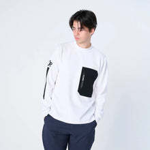 画像をギャラリービューアに読み込む, XLMK-PKT(ウルトラストレッチ モックネック ロングスリーブシャツ)WHITE