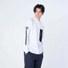 画像をギャラリービューアに読み込む, XLMK-PKT(ウルトラストレッチ モックネック ロングスリーブシャツ)WHITE