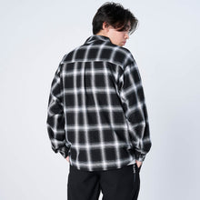 画像をギャラリービューアに読み込む, XNP-UK SHIRT(オンブレチェック シャツジャケット)BLACK