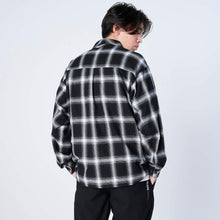 画像をギャラリービューアに読み込む, XNP-UK SHIRT(オンブレチェック シャツジャケット)BLACK