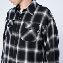 画像をギャラリービューアに読み込む, XNP-UK SHIRT(オンブレチェック シャツジャケット)BLACK