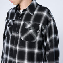 画像をギャラリービューアに読み込む, XNP-UK SHIRT(オンブレチェック シャツジャケット)BLACK
