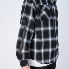 画像をギャラリービューアに読み込む, XNP-UK SHIRT(オンブレチェック シャツジャケット)BLACK