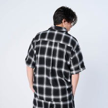 画像をギャラリービューアに読み込む, XNHP-UK HUNT(オンブレチェック S/S シャツ)BLACK