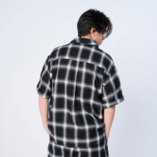 画像をギャラリービューアに読み込む, XNHP-UK HUNT(オンブレチェック S/S シャツ)BLACK