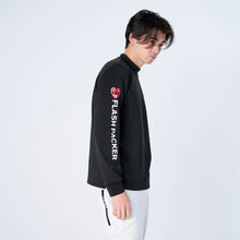 画像をギャラリービューアに読み込む, XLMK-HRT(ウルトラストレッチ モックネック ロングスリーブシャツ)BLACK