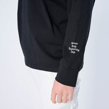 画像をギャラリービューアに読み込む, XSMLT-WV(Dry Silky Cotton®セミモックネック ロングスリーブTシャツ)BLACK