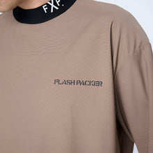 画像をギャラリービューアに読み込む, XDMT-MK(スーパードライストレッチ モックネック Tシャツ)BROWN