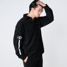 画像をギャラリービューアに読み込む, WARM SHT JKT(ダブルニットシャツジャケット)BLACK