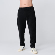 画像をギャラリービューアに読み込む, WARM EASY PANTS(ダブルニットイージーパンツ)BLACK
