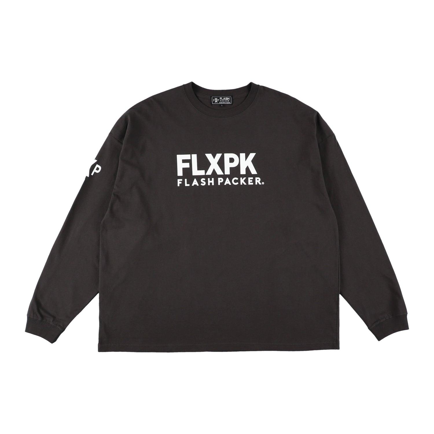 XLT-LOG（ビッグシルエット L/S TEE）SUMI - FLASH PACKER