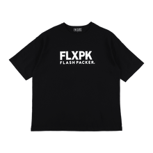 画像をギャラリービューアに読み込む, XT-LOG(ビッグシルエット TEE)BLACK - FLASH PACKER