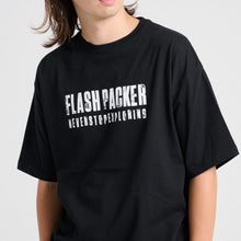 画像をギャラリービューアに読み込む, XT-DRC(ビッグシルエット TEE)BLACK - FLASH PACKER