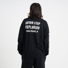 画像をギャラリービューアに読み込む, XLT-AD(ビッグシルエット L/S TEE)BLACK - FLASH PACKER