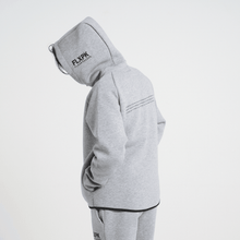 画像をギャラリービューアに読み込む, XDP-HOOD ダンボールニットフルジップパーカー GRAY - FLASH PACKER