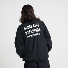 画像をギャラリービューアに読み込む, XJK-1996 ナイロントレーニングジャケット BLACK - FLASH PACKER