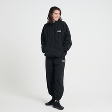 画像をギャラリービューアに読み込む, XJK-1996 ナイロントレーニングジャケット BLACK - FLASH PACKER