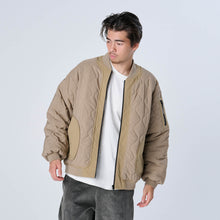 画像をギャラリービューアに読み込む, XJK-KILT(ストレッチ中綿キルティングジャケット)BEIGE