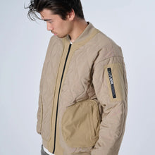 画像をギャラリービューアに読み込む, XJK-KILT(ストレッチ中綿キルティングジャケット)BEIGE