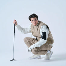 画像をギャラリービューアに読み込む, XV-KILT(ストレッチ中綿キルティングベスト) BEIGE