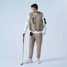 画像をギャラリービューアに読み込む, XV-KILT(ストレッチ中綿キルティングベスト) BEIGE