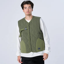 画像をギャラリービューアに読み込む, XV-KILT(ストレッチ中綿キルティングベスト) OLIVE