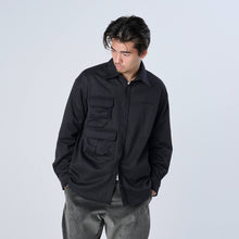 画像をギャラリービューアに読み込む, XWS-BLOCK(ウールライク・シャツジャケット) BLACK