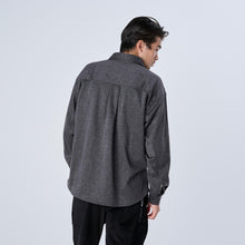 画像をギャラリービューアに読み込む, XWS-BLOCK(ウールライク・シャツジャケット) CHARCOAL