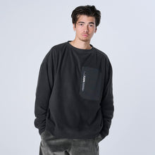 画像をギャラリービューアに読み込む, XFC-PKT(マイクロフリース・クルーネック)BLACK