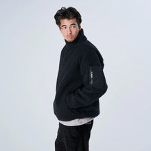 画像をギャラリービューアに読み込む, XBJK-PB(防風ボアフリースジャケット) BLACK