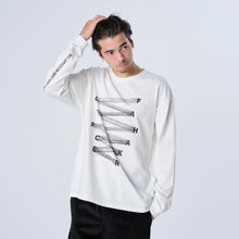 画像をギャラリービューアに読み込む, XLT-BLD (DrySilkyCotton® ロングスリーブTシャツ)WHITE
