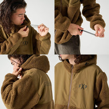 画像をギャラリービューアに読み込む, XBF-SHEEP(シープボア フリース フルジップ パーカジャケット)BLACK