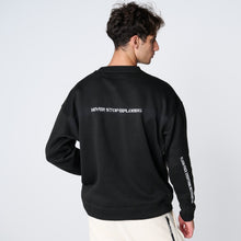 画像をギャラリービューアに読み込む, W-KNIT CREW(ダブルニットクルーネック)BLACK