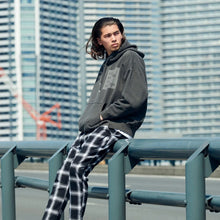 画像をギャラリービューアに読み込む, XNP-UK(オンブレチェック イージーパンツ)BLACK-WHITE - FLASH PACKER