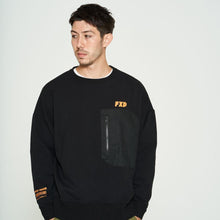 画像をギャラリービューアに読み込む, XSW-PKT 「FXP Heat Warm」ポケットクルーネック BLACK - FLASH PACKER