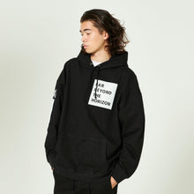 画像をギャラリービューアに読み込む, XJDP-FAR(ピグメント ビッグシルエットパーカー)BLACK - FLASH PACKER