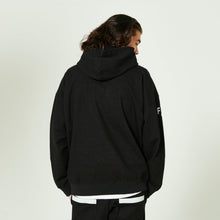 画像をギャラリービューアに読み込む, XJDP-FAR(ピグメント ビッグシルエットパーカー)BLACK - FLASH PACKER